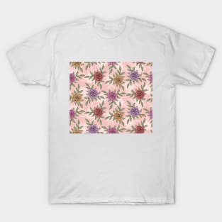 Colorful flowers pattern T-Shirt